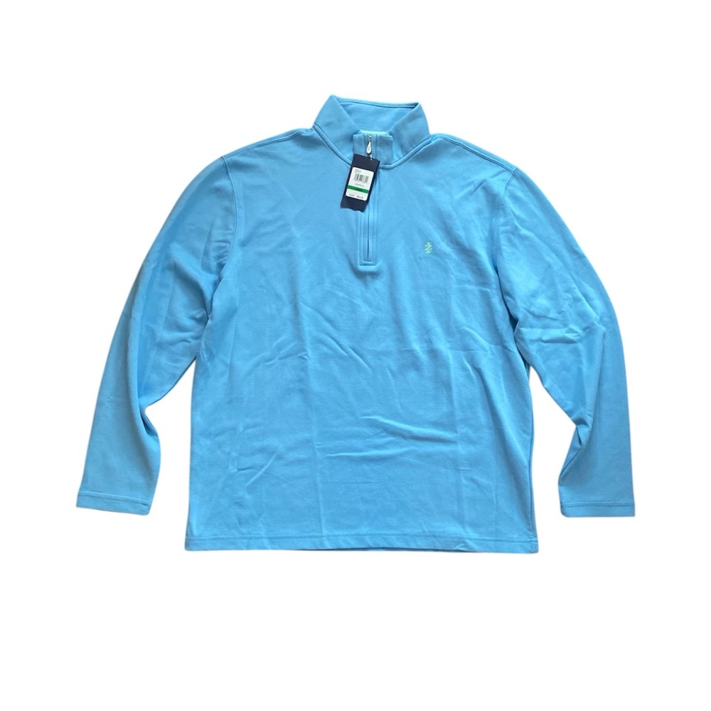 Men's Light Blue Long Sleeve Quarter Zip